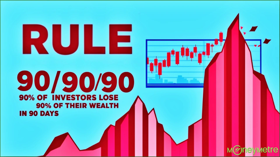 An image showing rule 90/90/90" which means 90% of people lose 90% of their assets in just 90 days.