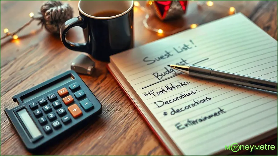 a notepad with a pen and a calculator on a table